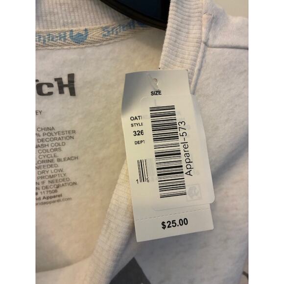 Disney Stitch Graphic Fleece Pullover Sweatshirt Sz Large NWTs - Picture 3 of 6